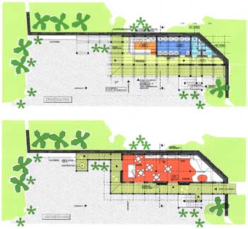 Young Center Inline Area, Grundrisse
