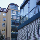 Glasanbau und Erker Hofseite