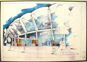 Skizze Aussenansicht